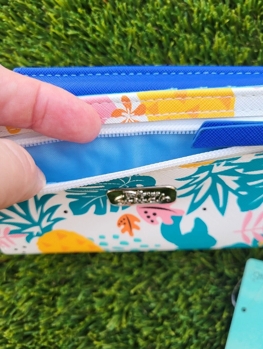 Disney Lilo & Stitch Tropical Zip Wallet - Teal, Yellow, Pink